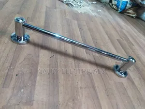 Modern Arlee Chrome-Plated Stainless Steel Towel Holder Rod Tx3