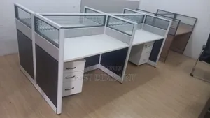 Modern Office Desk (4 - Way - Workstation)