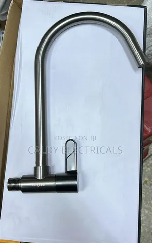 Single-Handle, Wall-Mounted Stainless Steel Kitchen Faucet