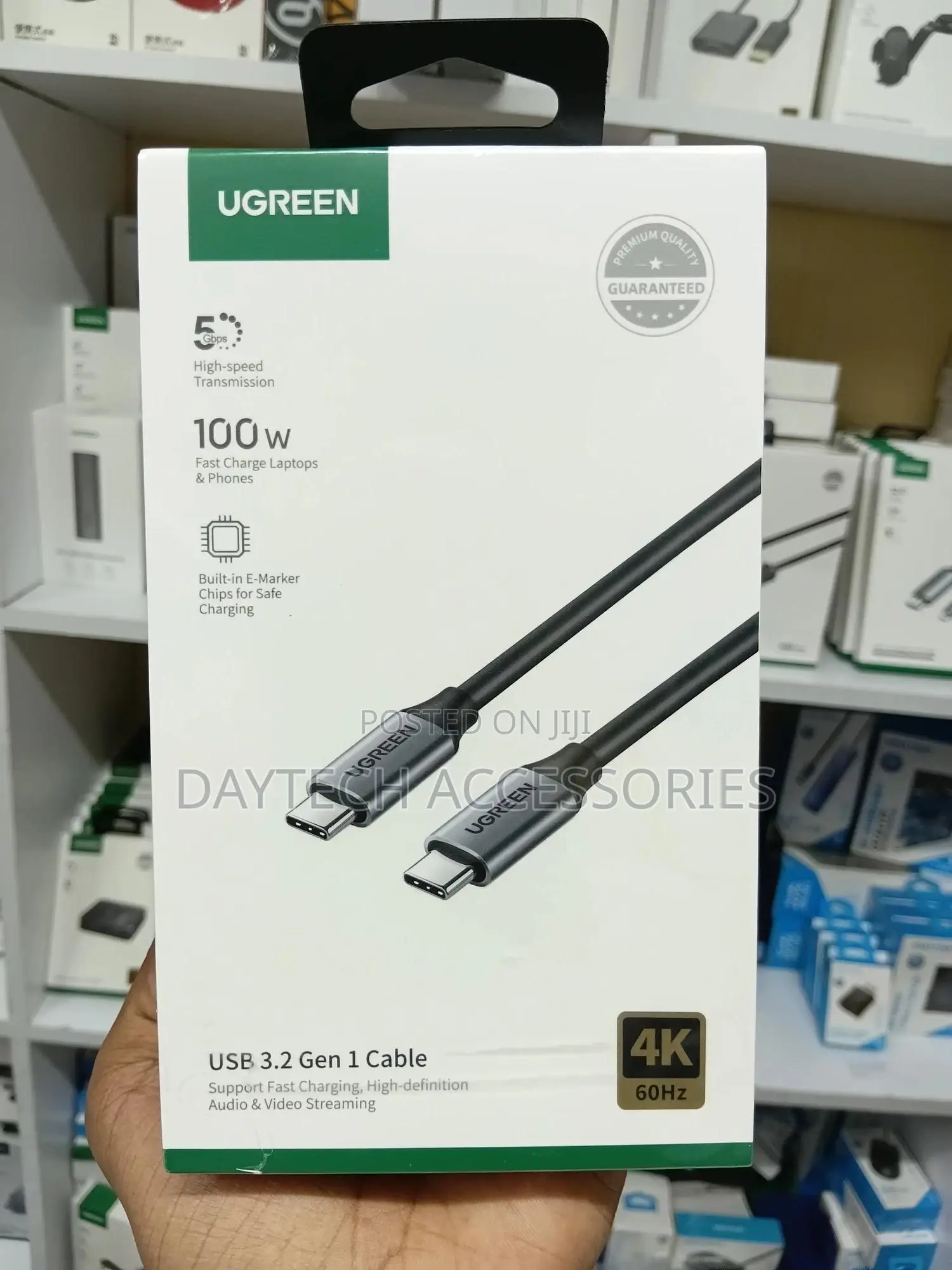 This Is a Ugreen Usb-C to Usb-C Cable (Model Us355).
