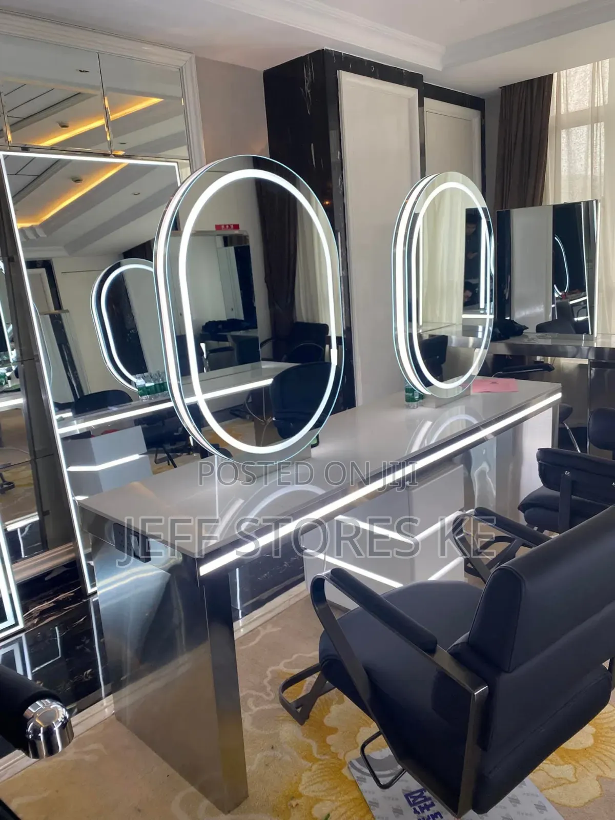 1metre Oval Framed Led Mirror