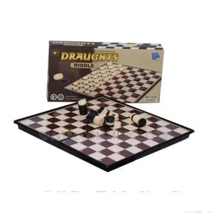 Draughts Riddle – Classic Checkers Board Game Set