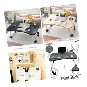 Folding Breakfast/Study Table Laptop Desk on Bed