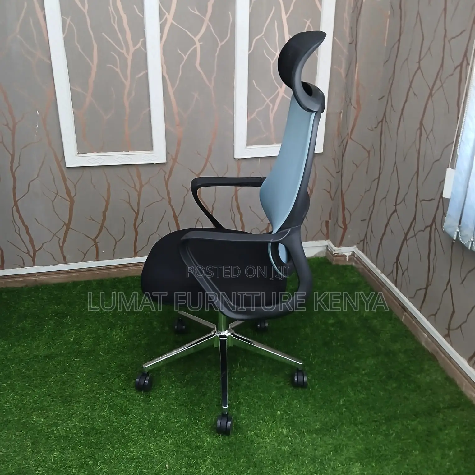 Blue Ergonomic Office Chair