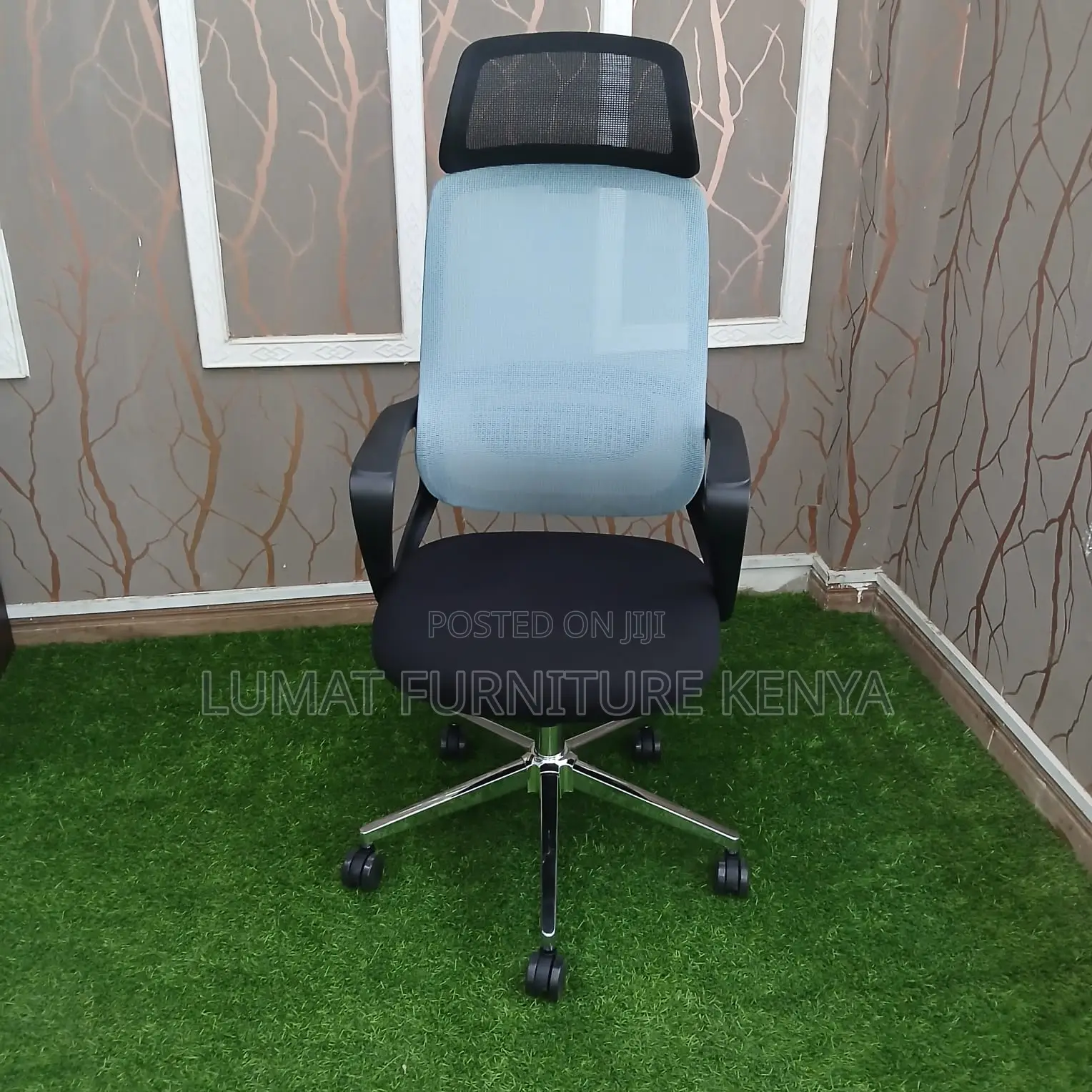 Blue Ergonomic Office Chair