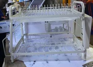 White Dish Rack 2tier