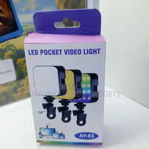 Portable Ay-83 RGB Led Camera Light With Rechargeable Battery