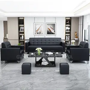 Executive Leather 5-seater Office Sofa Set