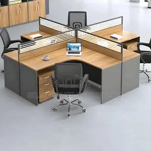4 Way Curved Workstation