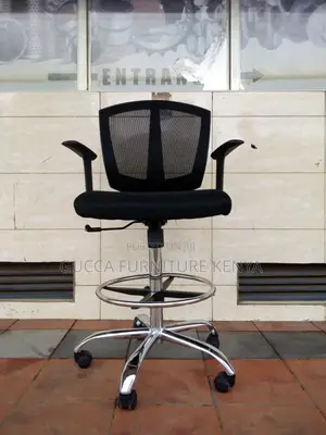 Height Adjustable Mesh Cashier Desk Chair