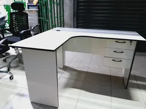 L- Shaped Office Desk With Drawers