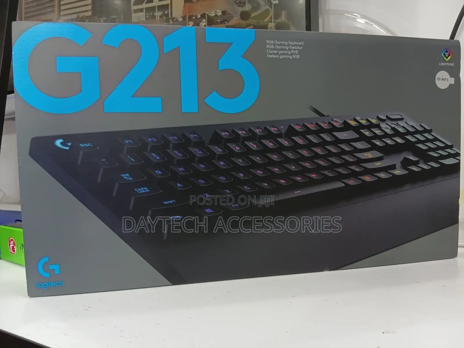 Logitech G G213 Prodigy RGB Backlit Gaming Keyboard - Black