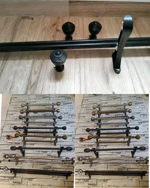 Black Curtain Rods in Jua Kali Category Per Linear Meter