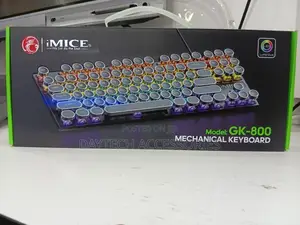 Imice Gk-800 Usb Wired Gaming Mechanical Keyboard With Round Key Caps,