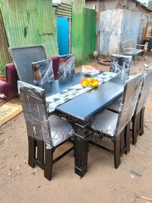 Dining Set Dining Set With Well Spaced Chairs 6 Seater