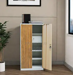 Cabinets; Professional Two-Door Brown Office Filing Storage Cabinet
