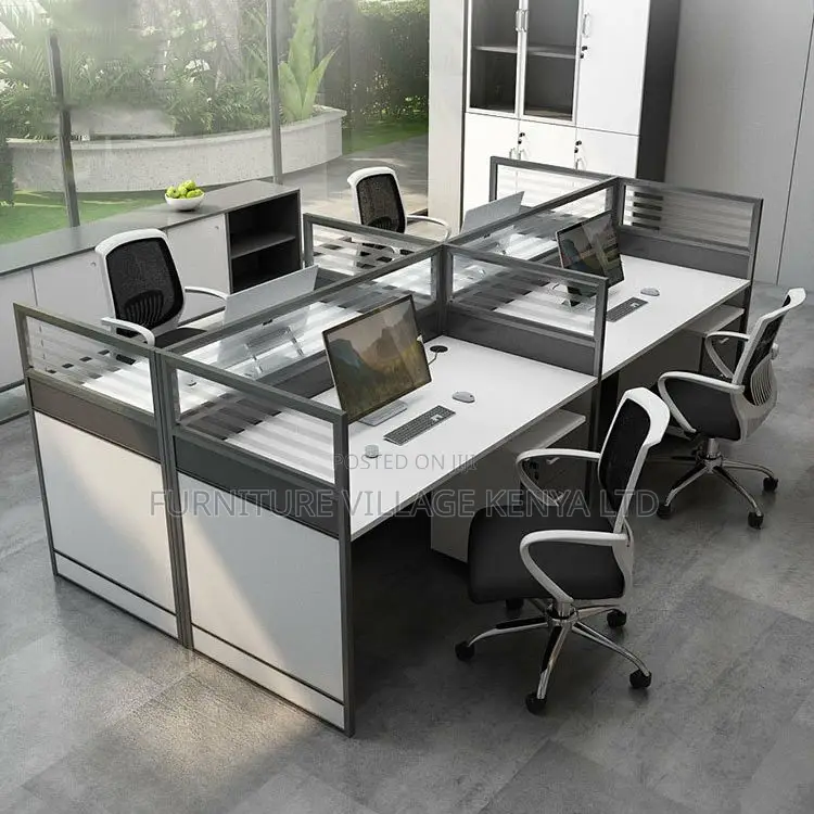 Office Workstations: 4-way Modular Office Workstation