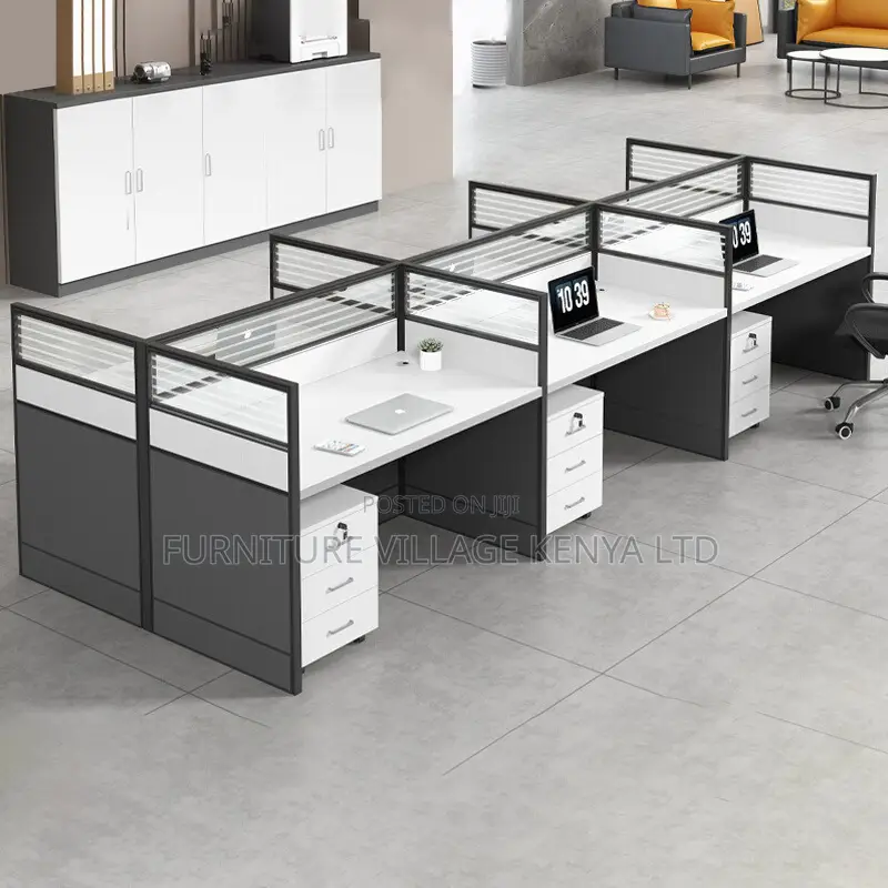 Office Workstations: 4-way Modular Office Workstation