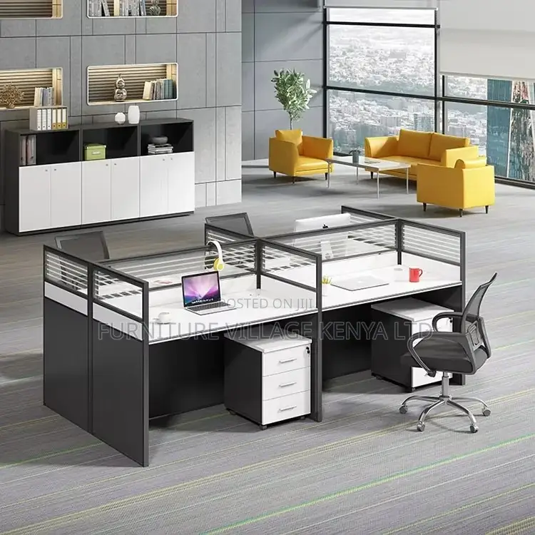 Office Workstations: 4-way Modular Office Workstation