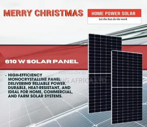 610 Watts - 52v Bifacial High Efficiency Monocrystalline Solar Panels