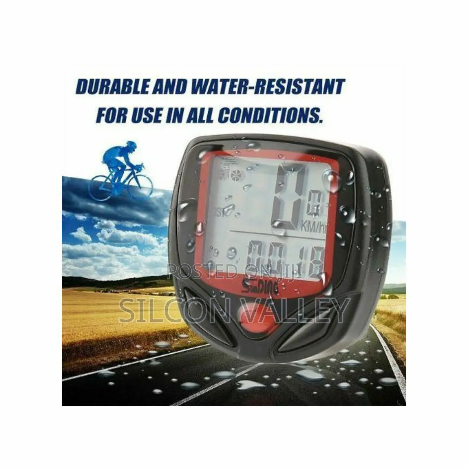 Lcd Digital Waterproof Bike Bicycle Computer Cycle Speedometer
