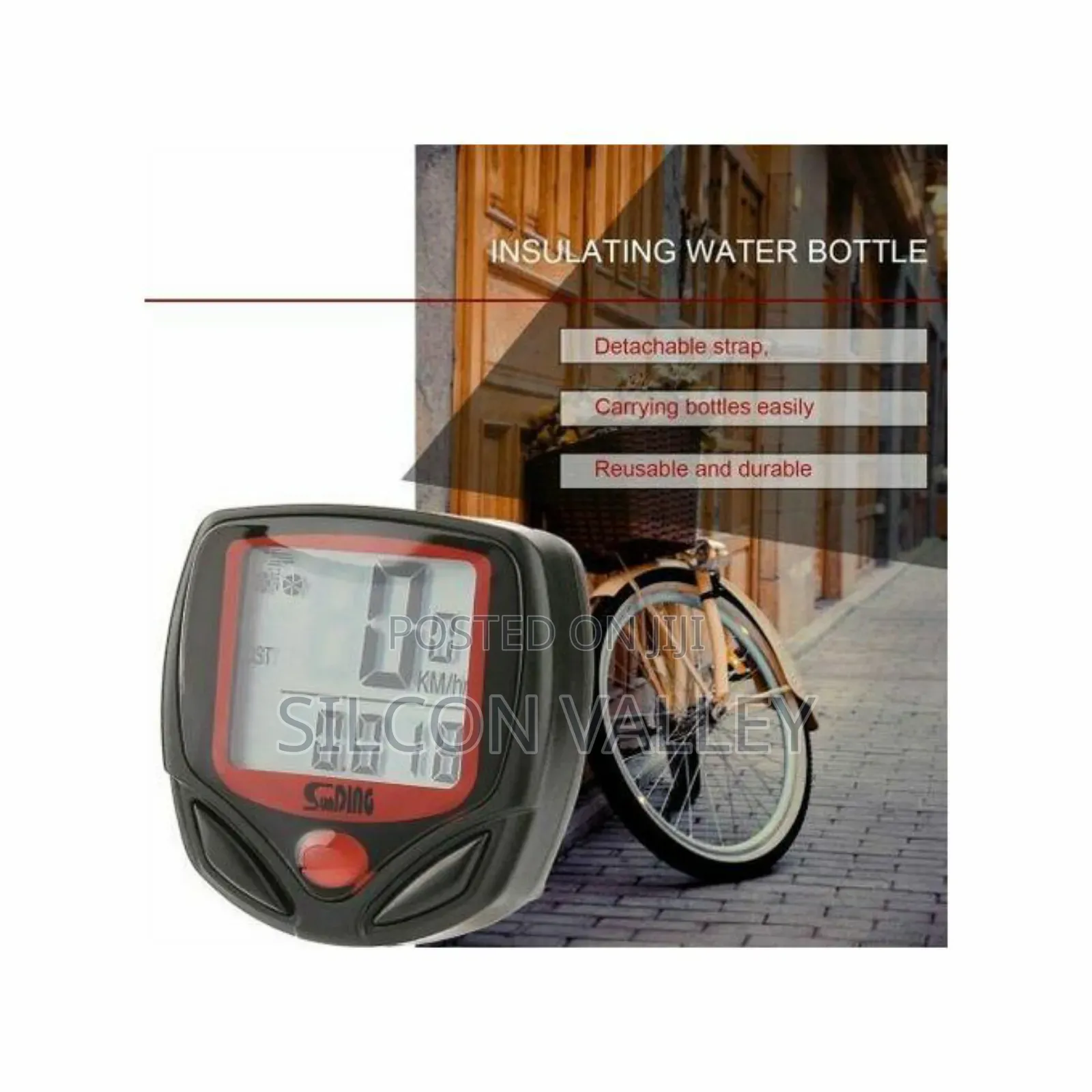 Lcd Digital Waterproof Bike Bicycle Computer Cycle Speedometer