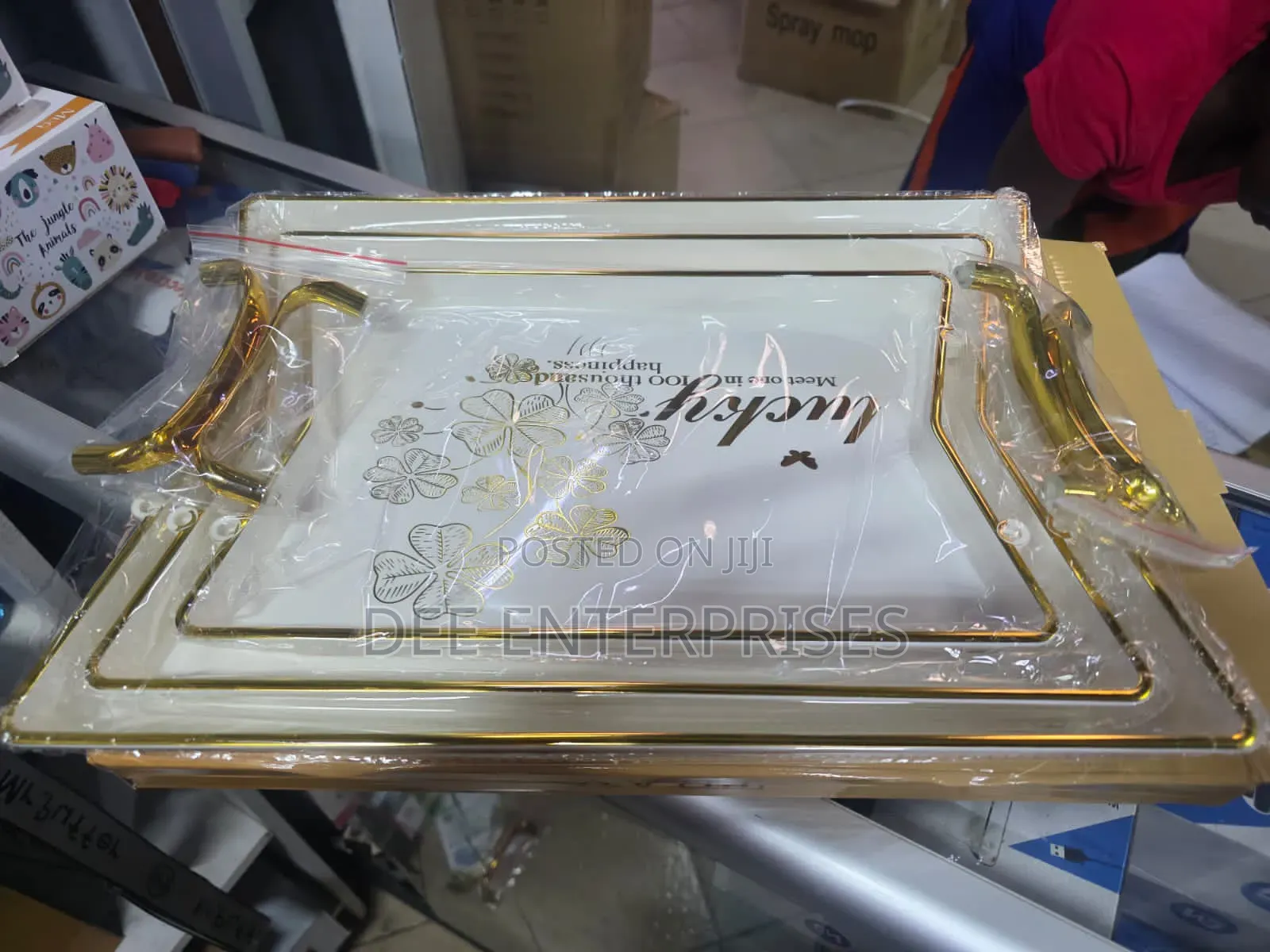 3 PCS Acrylic Lucky Tray