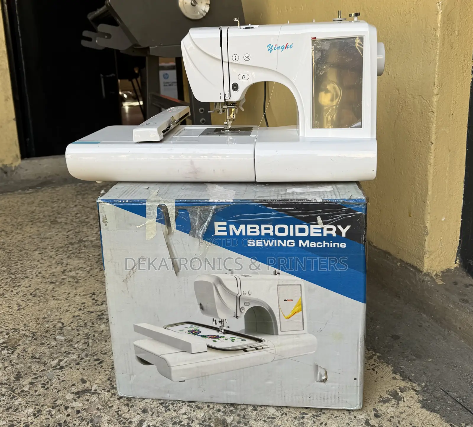 Silghtly Used Yinghe Es5 1 Needle Desktop Embroidery Machi