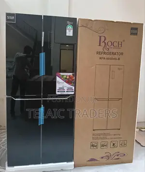 Roch 421 Litres Glass Four Door Refrigerator