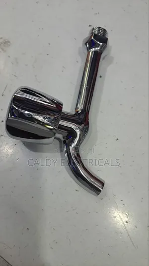 Chrome-Finished Long Body Bib Kitchen Tap