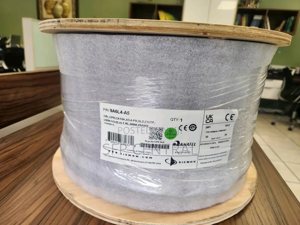 Siemon Cat6a Shielded Network Cable F/Utp 10g