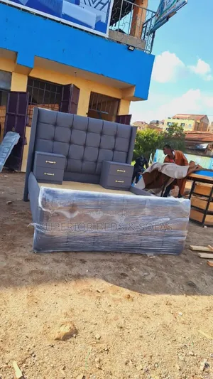 Black Ready Made 5 by 6 Bed on Sale.