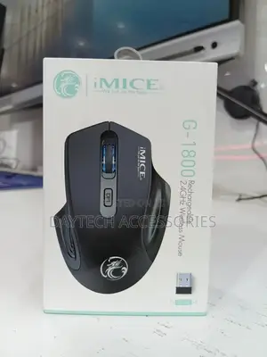 Imice G-1800 Rechargeable 4 Buttons 2.4ghz Silent Wireless Mouse.