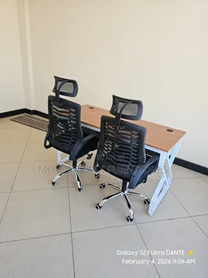 1.4m Table With 2seats Office Set