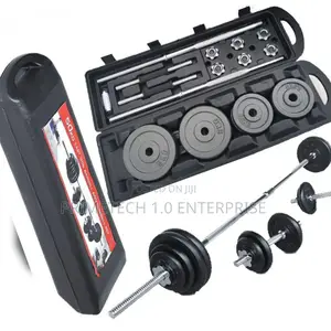 50kg Black Chrome Dumbells