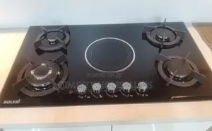 Bolesi 4gas Burners +1infrared Electric With Gas Sensor And Wok Burner