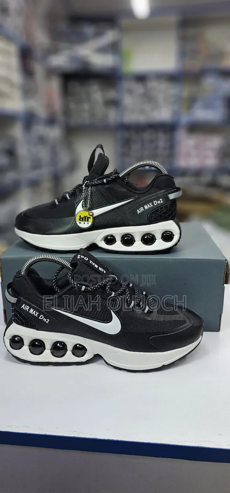 Nike Air Max Dn2 Sneaker In A Cream And Black