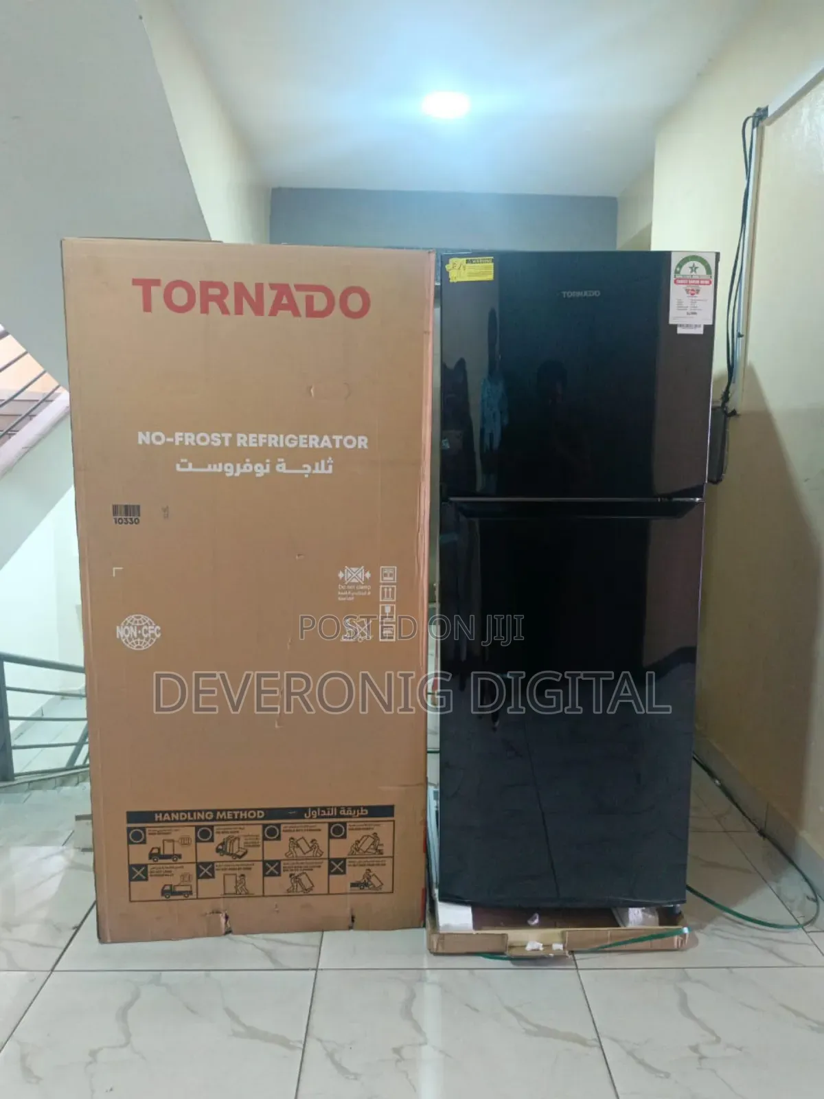 Tornado 304l Double Door Fridge,