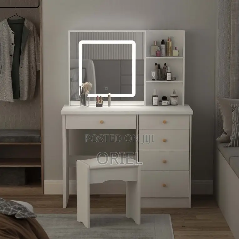 Dressing Table; Functional Vanity Dressing Table With Storage Drawers