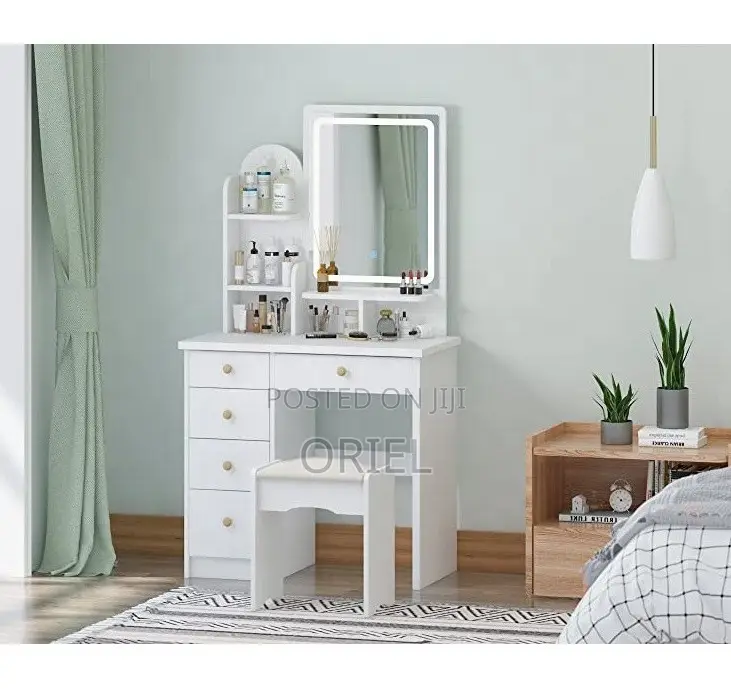 Dressing Table; Functional Vanity Dressing Table With Storage Drawers
