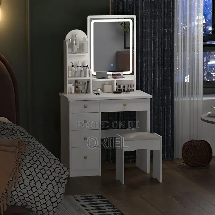 Dressing Table; Functional Vanity Dressing Table With Storage Drawers