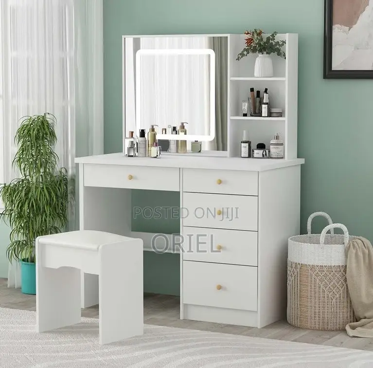 Dressing Table; Functional Vanity Dressing Table With Storage Drawers
