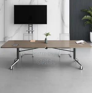 Boardroom Tables; Mobile Folding Conference Table With Lockable Wheels