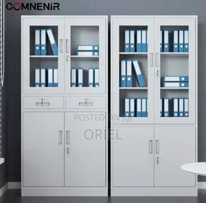 Cabinets; Fire-Resistant Metal Office Cabinet With Safe Box
