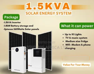 1.5kva Inverter -300ah Lithium Batt -(2)585w Solar - Free Installation
