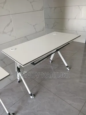 White Foldable Office Desk