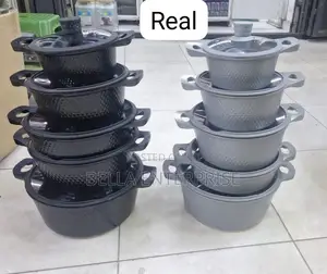 New Arrivallucky Rain 10pc Cookware Set Nonstick Granite Sufuria Set