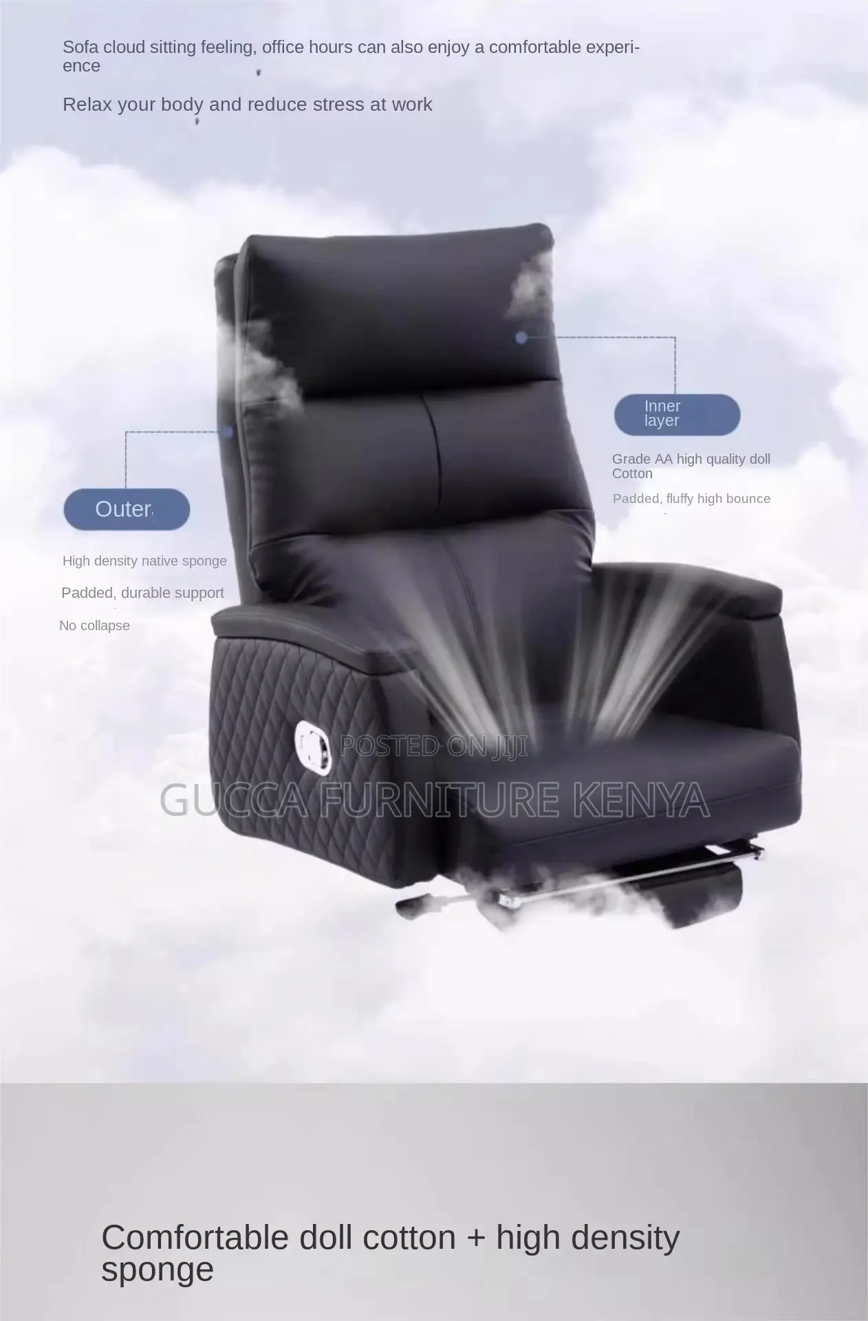 Executive Leather Director's Office Chair