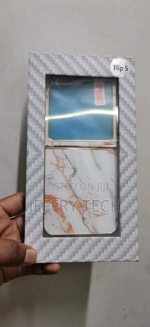 Ninki Compatible Marble Case for Samsung Galaxy Z Flip 5 5g