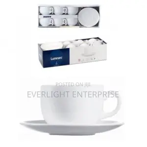 Set of 6 Luminarc Saucer Cups